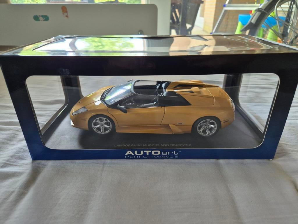 1:18 Autoart Lamborghini Murcielago Roadster gold ovp 74566, Ophalen of Verzenden, Zo goed als nieuw, Auto, Autoart