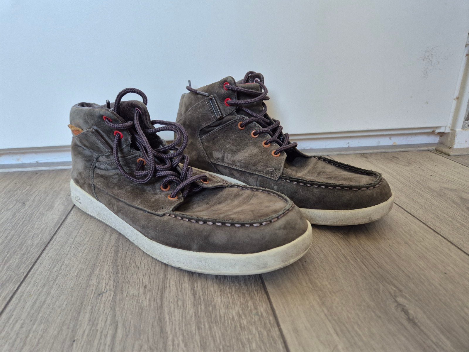 Bruine suède boots - Maat 43/5, Ophalen of Verzenden, Gedragen, Bruin, Boots