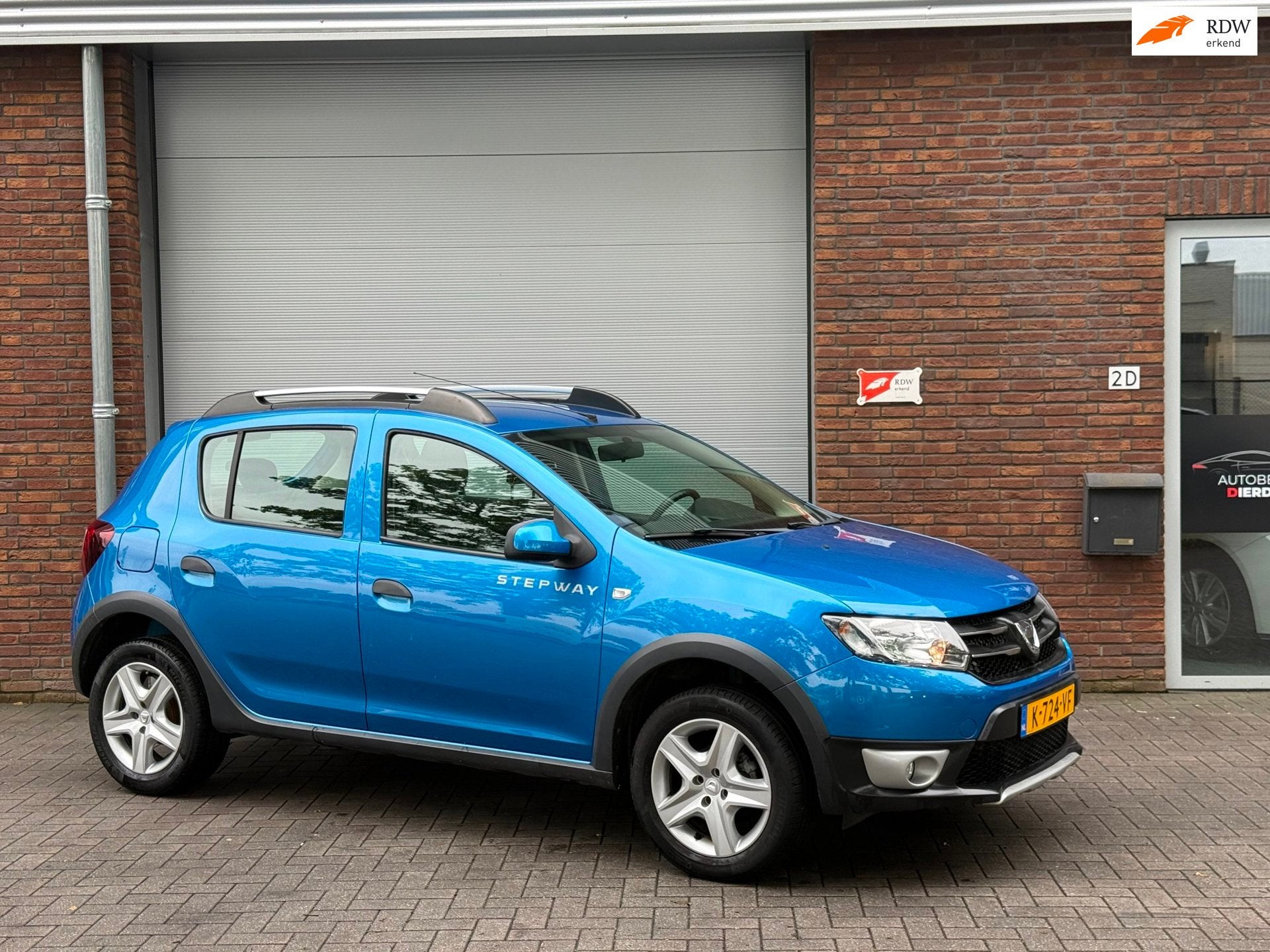 Dacia Sandero 0.9 TCe Easy-R Stepway Lauréate|AUTOMAAT|AIRC, Auto's, 898 cc, Stof, Navigatiesysteem, Blauw