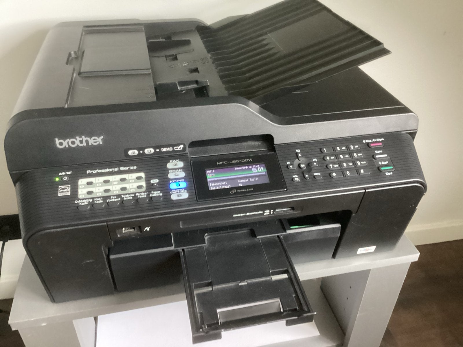 Brother MFC-J6510DW All-in-one printer met onderkastje, Computers en Software, Printers, Ophalen, Gebruikt, Faxen, Inkjetprinter