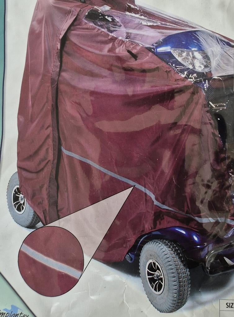 scootercape regenkleding poncho voor 4-wiel scootmobiel, Overige merken, Nieuw, Overige maten, Ophalen of Verzenden