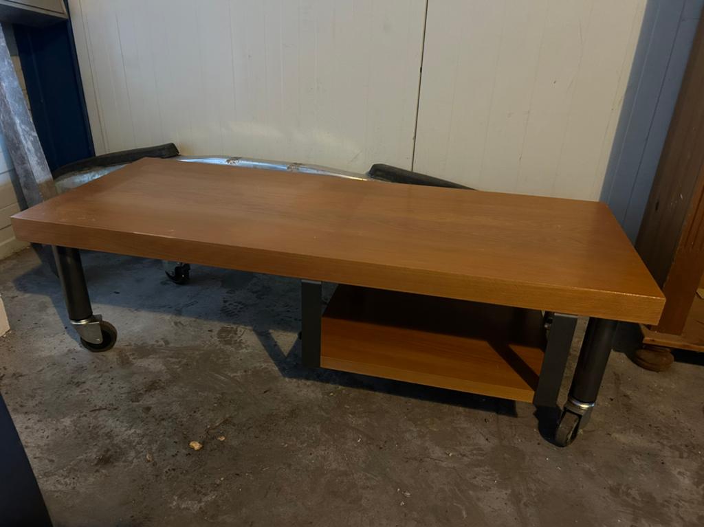 Audio- Tv tafel, Ophalen, Gebruikt, 25 tot 50 cm, Rechthoekig