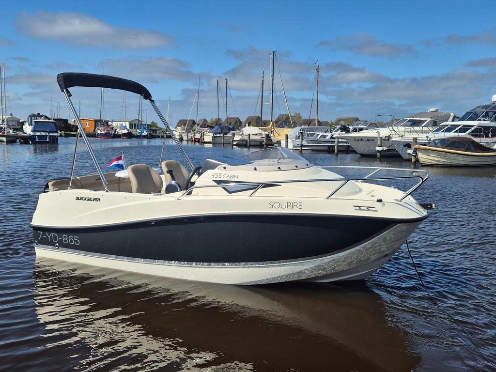 Nieuwstaat! Quicksilver 455 cabin met 60pk mercury!, -, Zo goed als nieuw, -, -