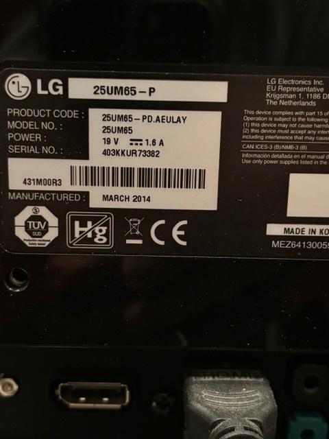 LG LG 25UM65 ultrawide monitor, Ophalen of Verzenden, Zo goed als nieuw, Ultrawide, IPS