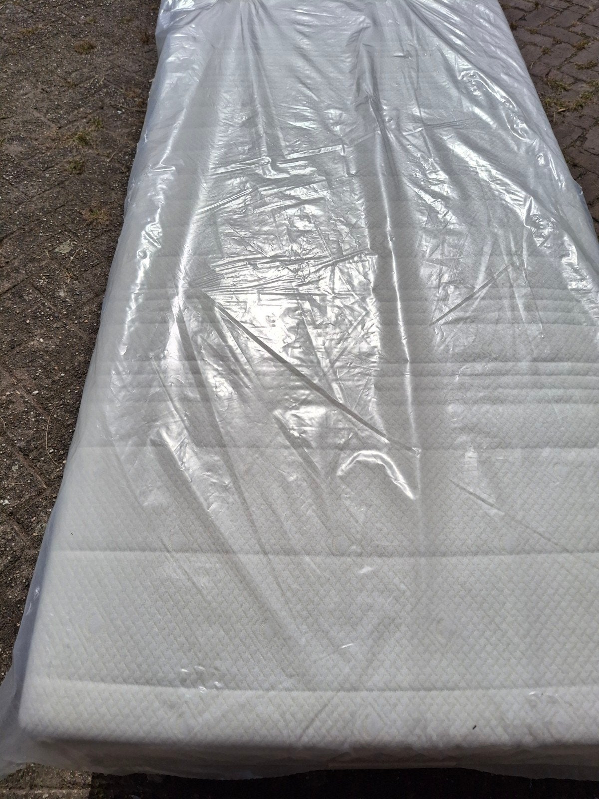 Boxspring 90x200 cm met pocketveer matras Medium, Huis en Inrichting, Slaapkamer | Boxsprings, Modern., Gebruikt, 90 cm, Eenpersoons