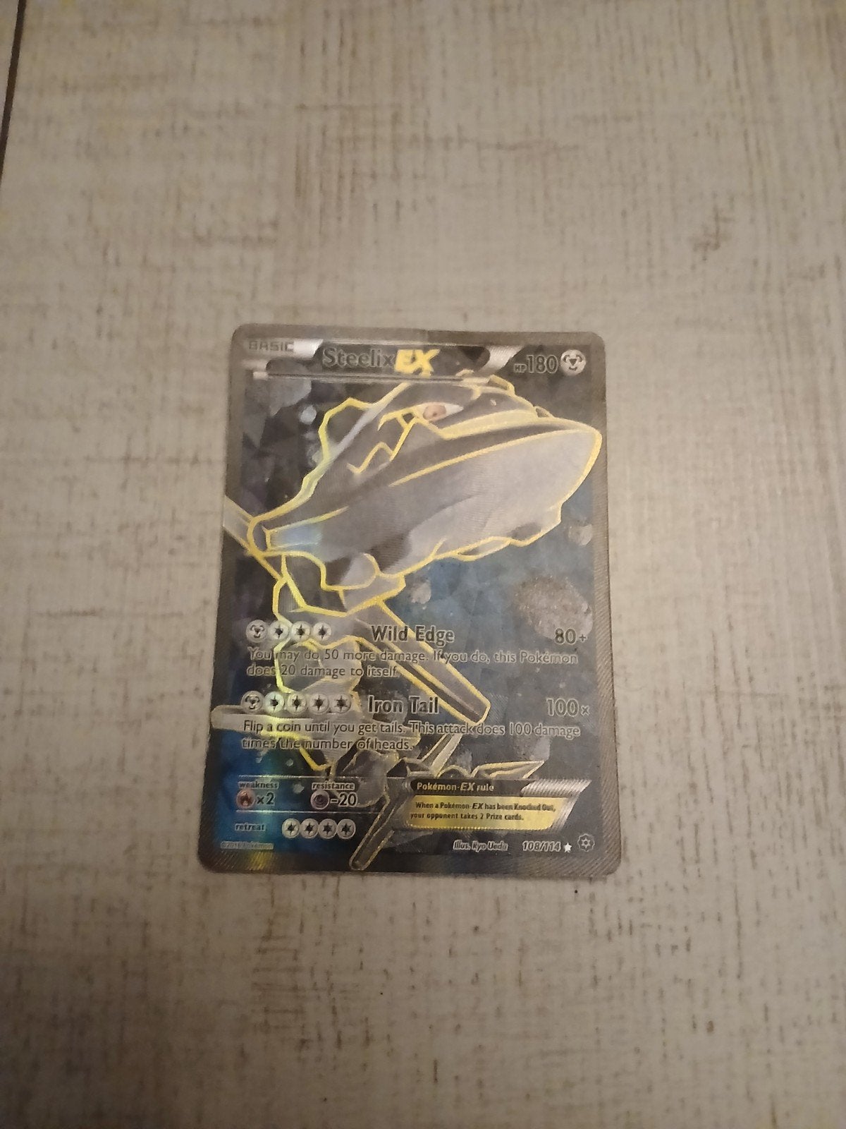mooie steelix pokemonkaart, Ophalen of Verzenden, Zo goed als nieuw