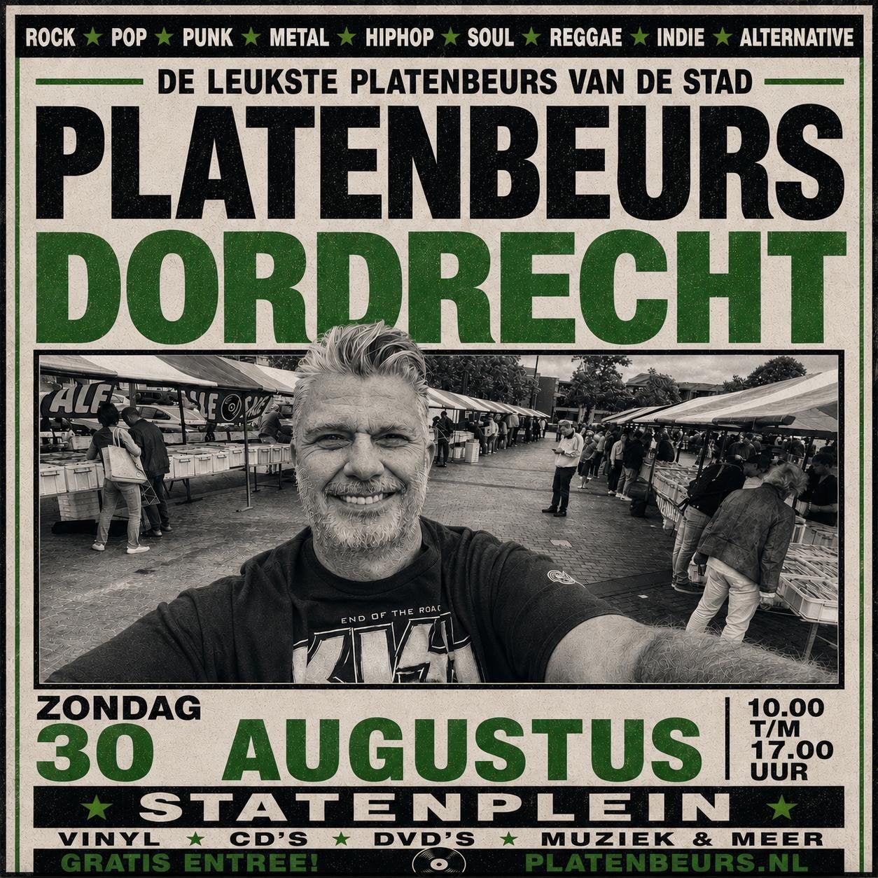 Platenbeurs Dordrecht zondag 30 augustus, Ophalen of Verzenden, Zo goed als nieuw, Overige formaten