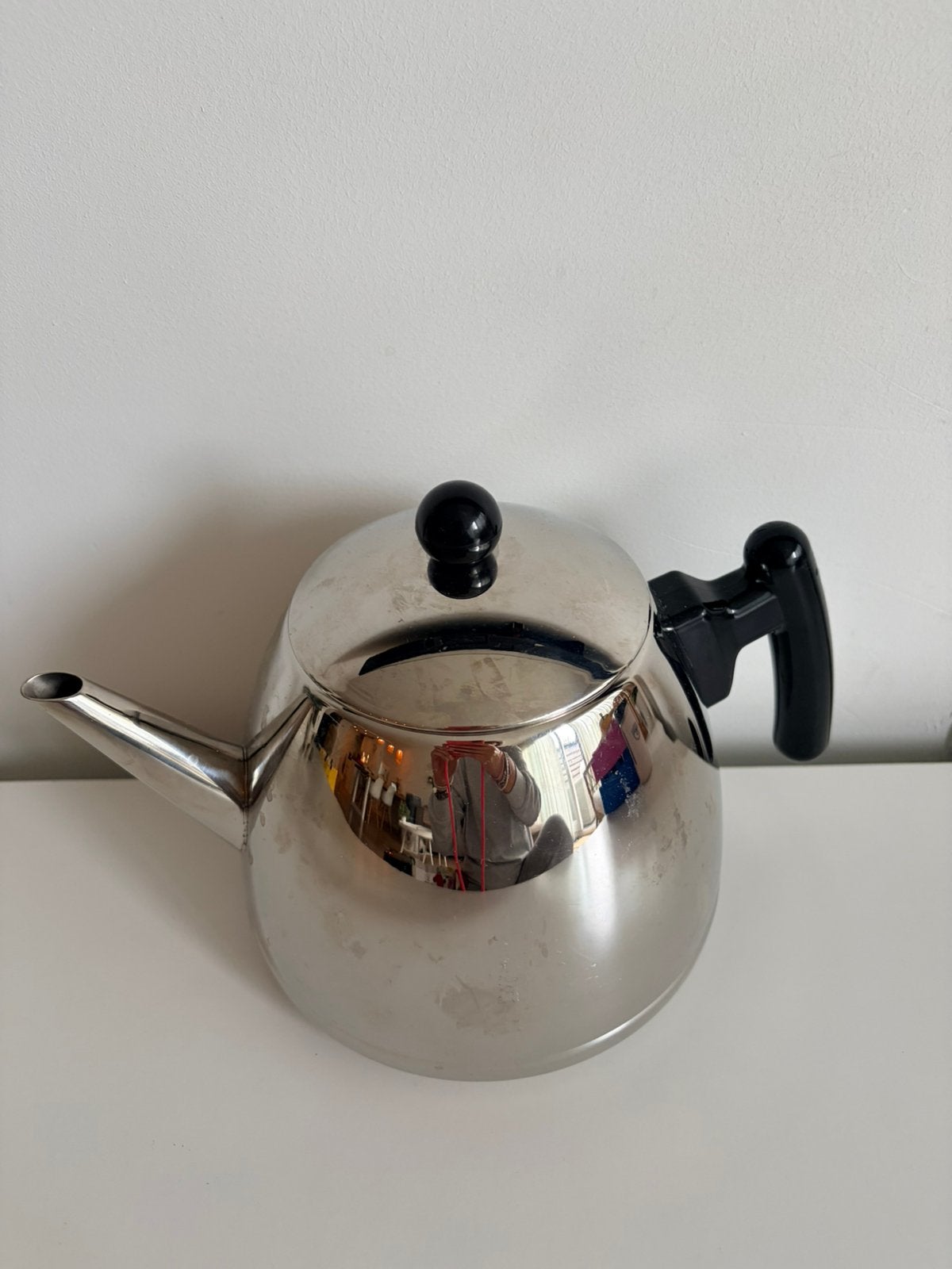 Bredemeijer theepot Duet Classic RVS 1,2 Liter ZGAN!!!, Theepot/fluitketel, Bredemeijer, Zilver, Ophalen of Verzenden