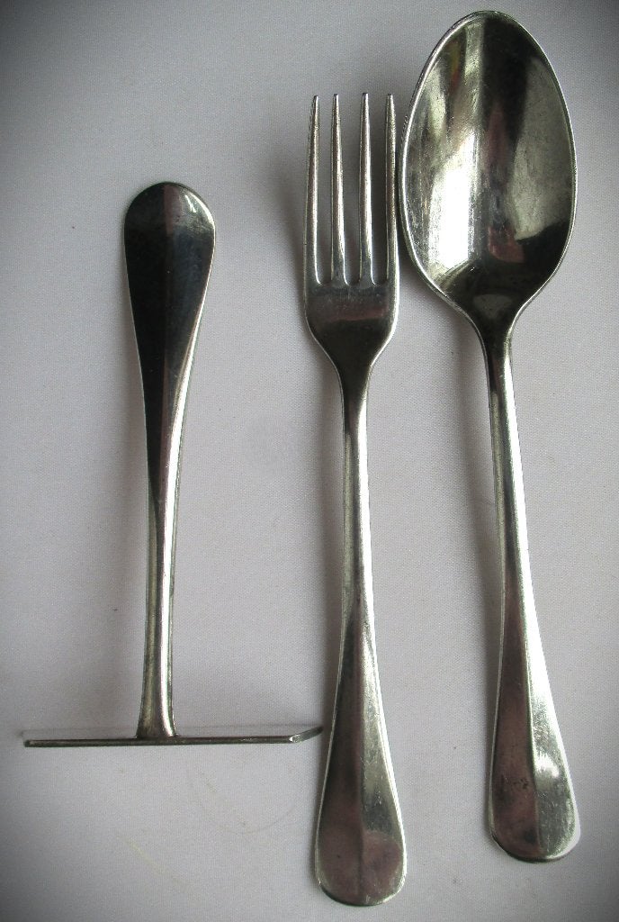 Zilver kleur Kinder bestek Keltum 100~Hollands Glad~Vork Lep, Antiek en Kunst, Antiek | Bestek, Ophalen of Verzenden