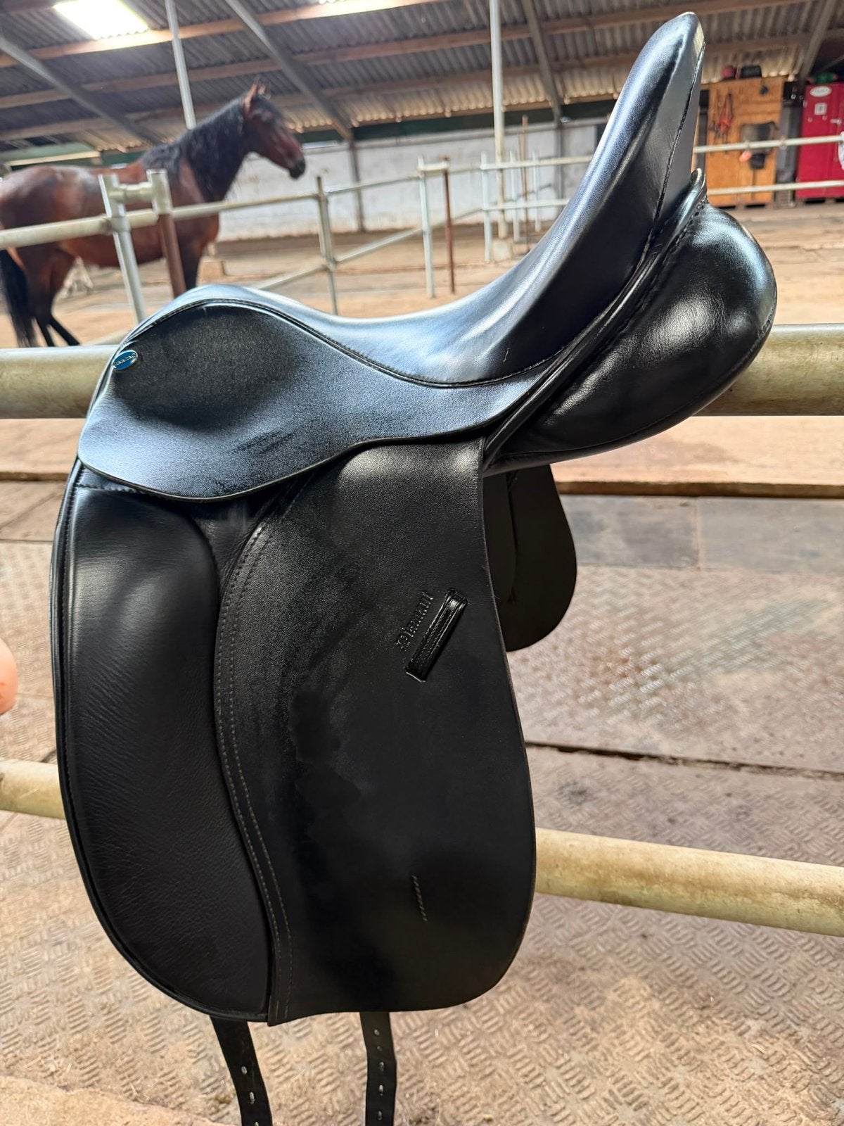 Euroriding Diamant dressuurzadel 17 inch, Dieren en Toebehoren, Paarden en Pony's | Zadels, Ophalen, Gebruikt, Dressuur, M (17 inch)