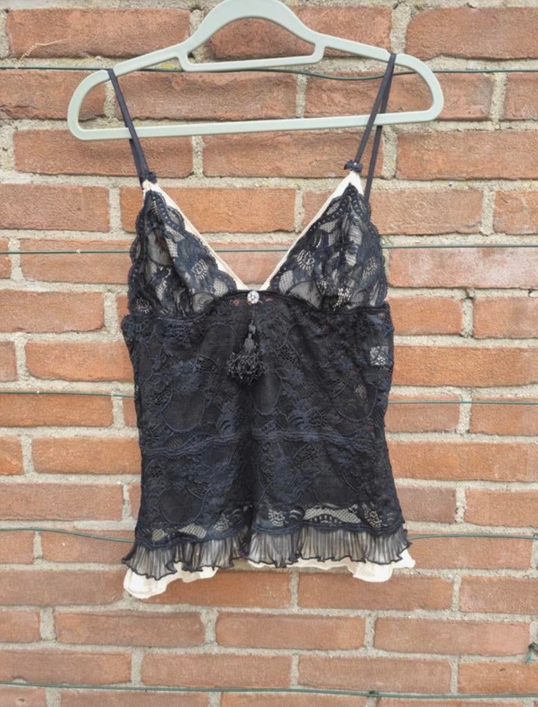 Vintage Sally Jones topje, Kleding | Dames, Tops, Ophalen of Verzenden, Zo goed als nieuw, Zonder mouw