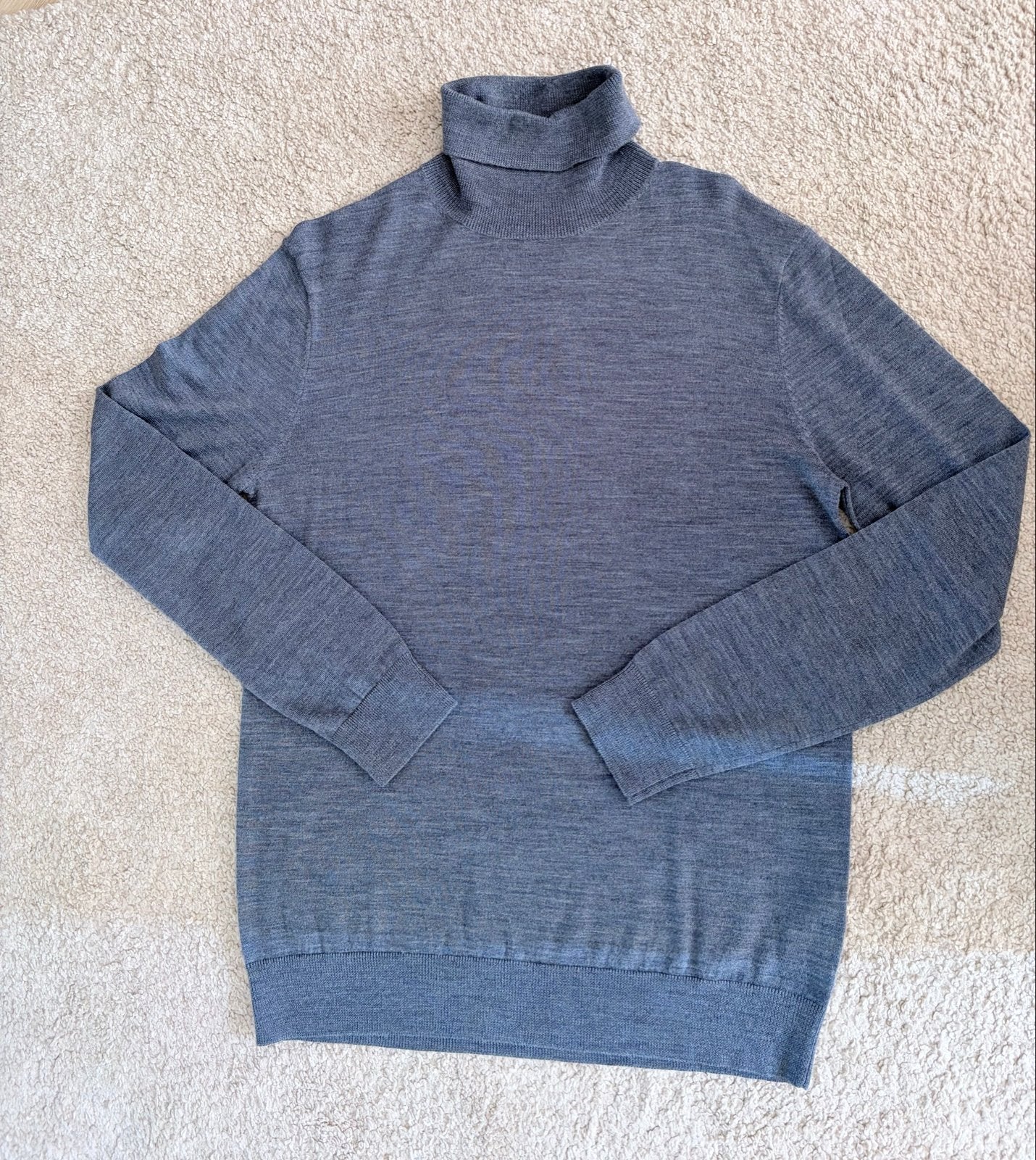 WE Heren Coltrui - Blauw - Maat M merinowol, Ophalen of Verzenden, Nieuw, Maat 48/50 (M), Blauw