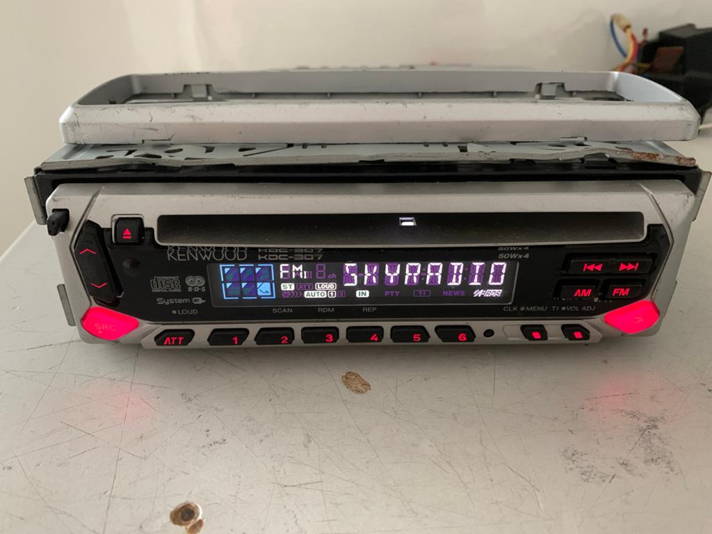 Kenwood KDC-307 Autoradio radio CD-speler Oldtimer, Ophalen of Verzenden, Zo goed als nieuw