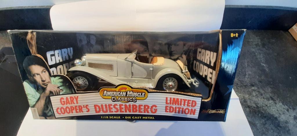Duesenberg 1935sj Roadster Cary Cooper van ERTL 1:18, Ophalen of Verzenden, Zo goed als nieuw, Auto, ERTL