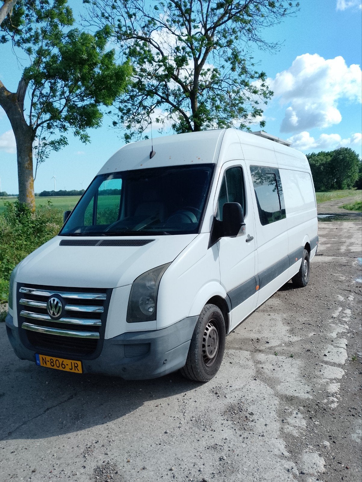 VW Crafter L4H2 Off-grid Camperbus, Auto's, Volkswagen, Euro 5, Achterwielaandrijving, 2000 kg, Wit