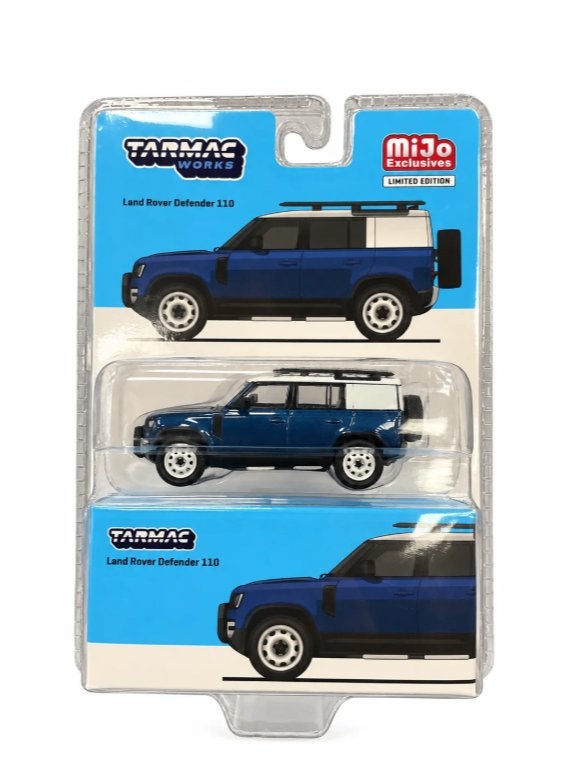 Tarmac Works Land Rover Defender 110, blue (BLISTER), Www.rubensmodelautos.nl, Auto, Nieuw, Ophalen of Verzenden