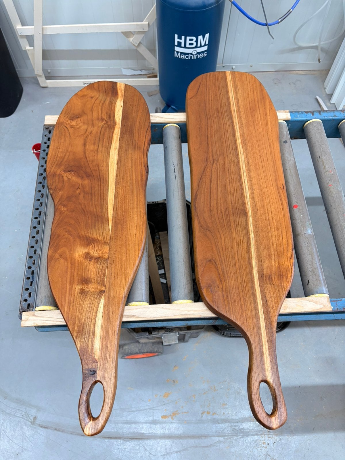 Handgemaakte teakhouten Borrelplank 90x25, Ophalen of Verzenden, Nieuw, Hout