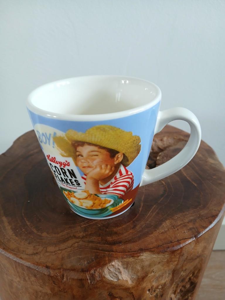 vintage Kellogg's Corn Flakes mok., Ophalen of Verzenden