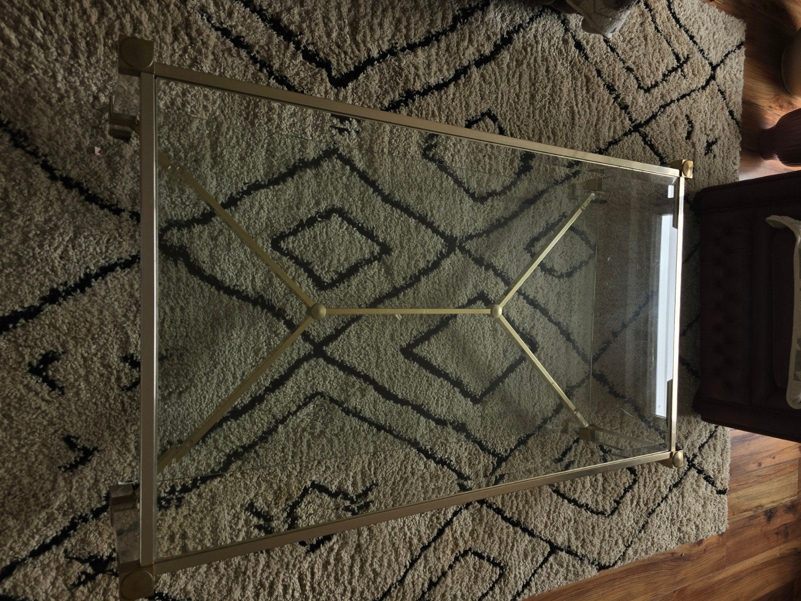 Set van 3 Pierre Vandel salontafel en 2 bijzet tafels, Huis en Inrichting, Tafels | Salontafels, Ophalen, Rechthoekig, 50 tot 100 cm