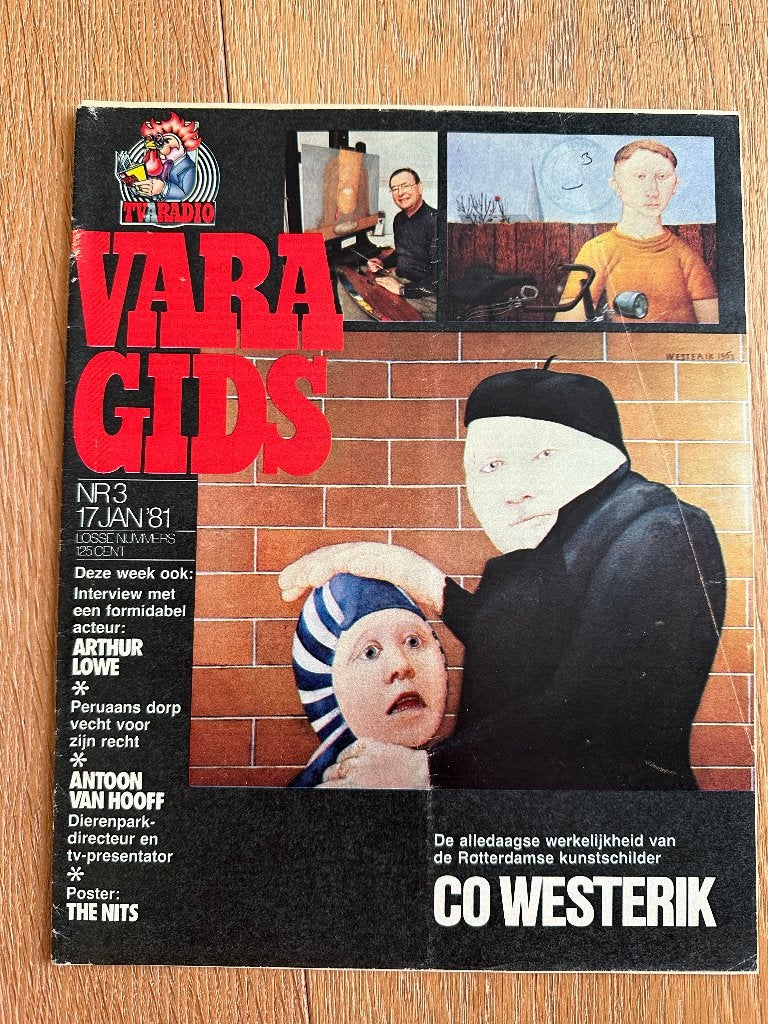 VARA Gids 17 jan 1981, Co Westerik, The Nits, Arthur Lowe, Ophalen of Verzenden, Gelezen, Muziek, Film of Tv