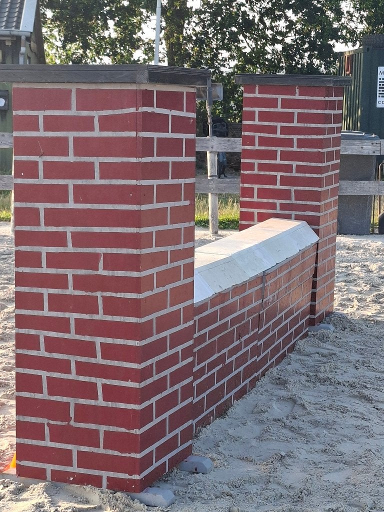 Degelijke Houten Springmuur (Compleet & Handgemaakt), Ophalen, Zo goed als nieuw, Springen