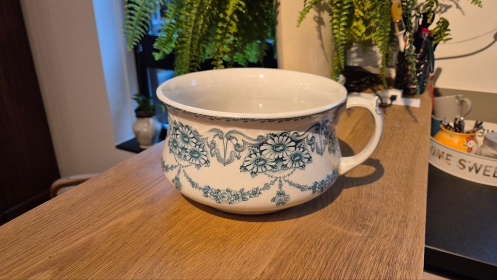 Antieke William Adams & Sons Semie Porseleinen Pot, Ophalen of Verzenden