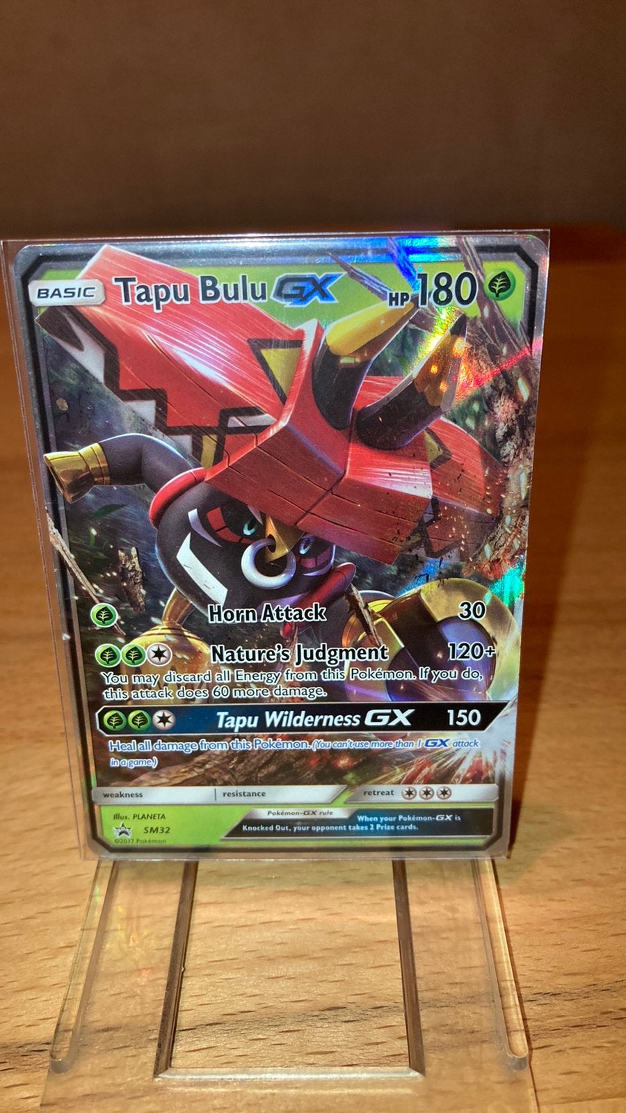 Pokemon Tapu Bulu Gx Sm promo 32 Sun&Moon 5,00 euro, Ophalen of Verzenden, Zo goed als nieuw