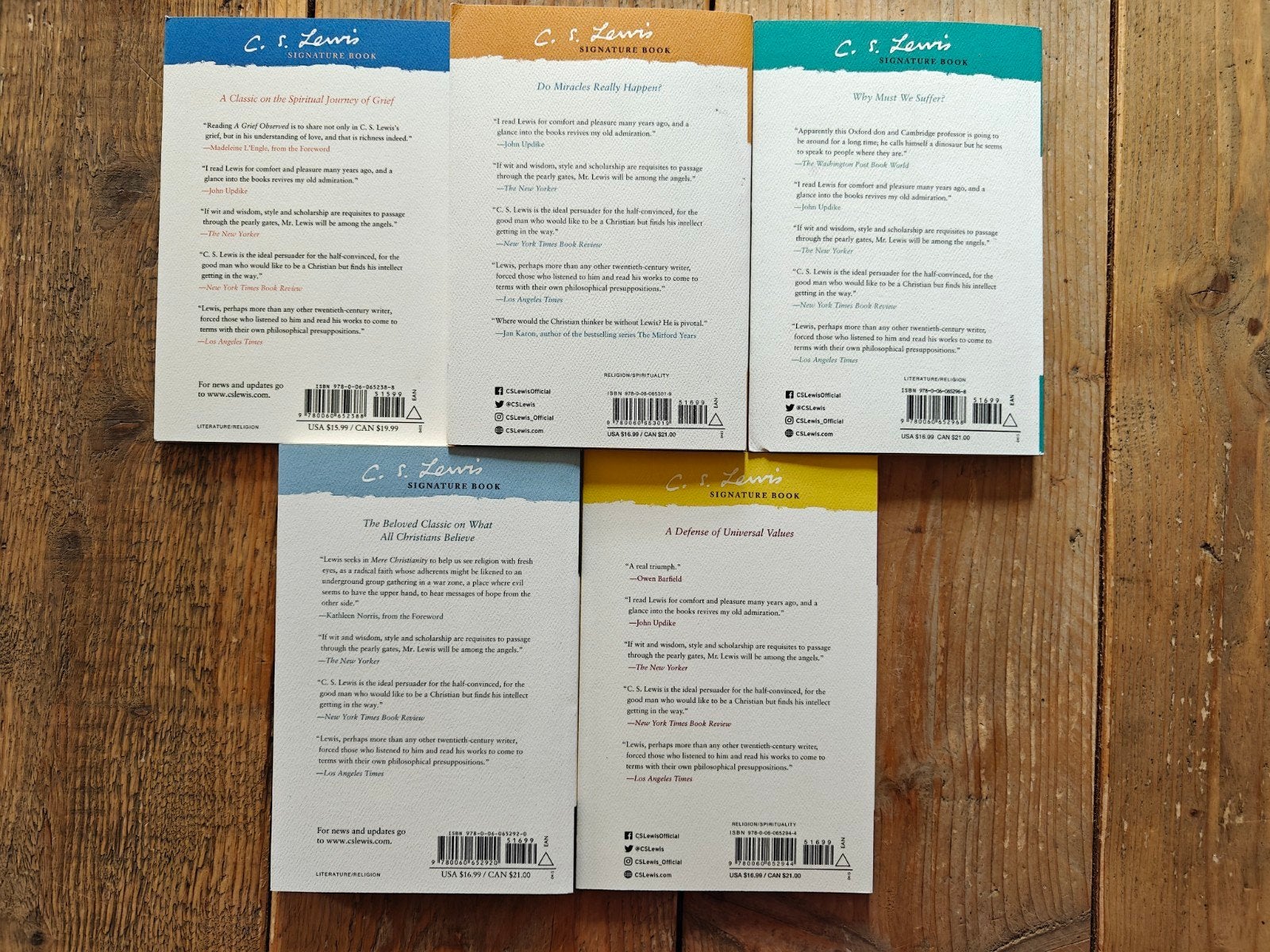 5 Engelse boeken van C.S Lewis., Boeken, Ophalen of Verzenden, Zo goed als nieuw