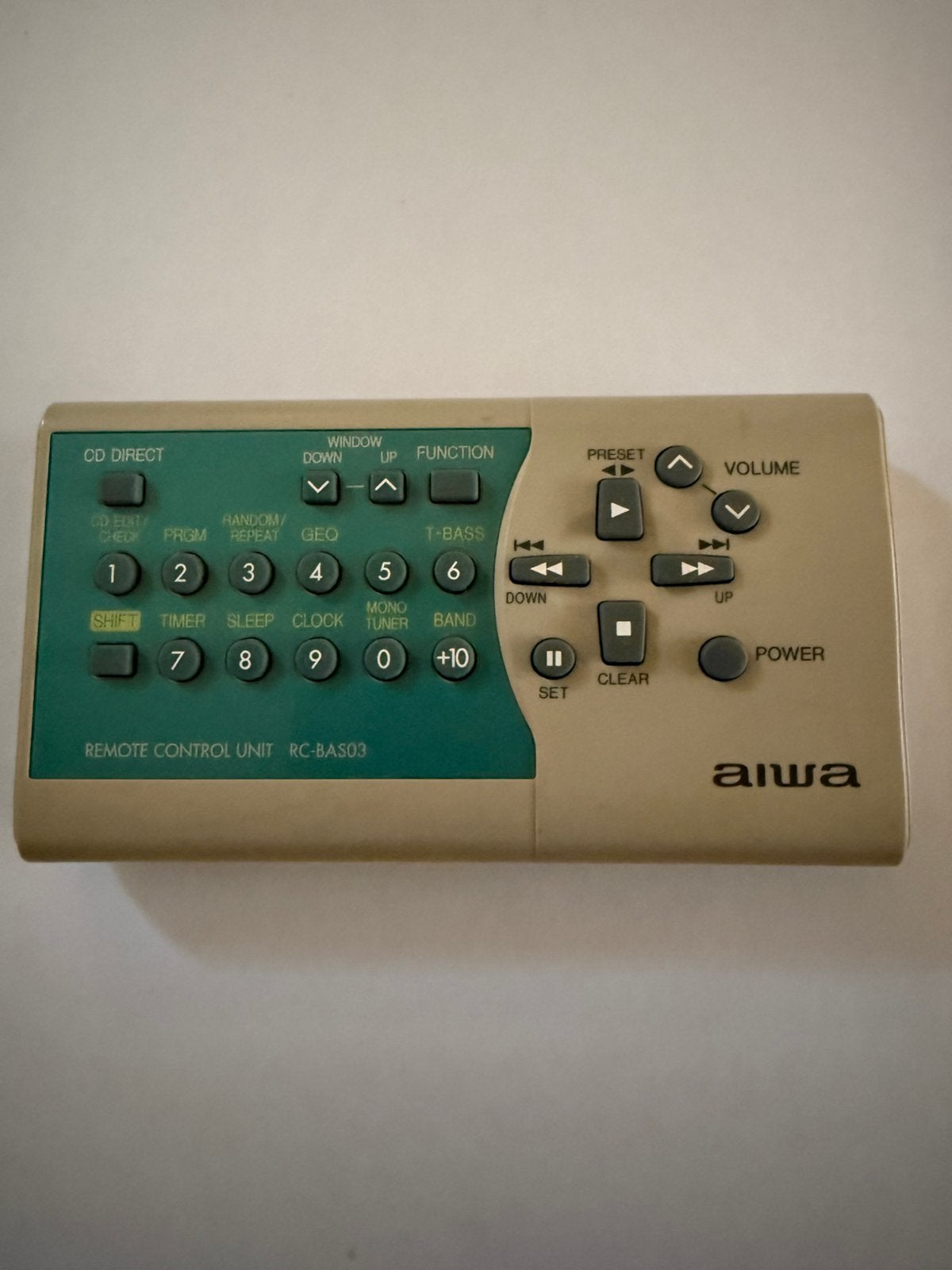 Aiwa afstandsbediening RC-BAS03, Verzenden, Gebruikt, Origineel