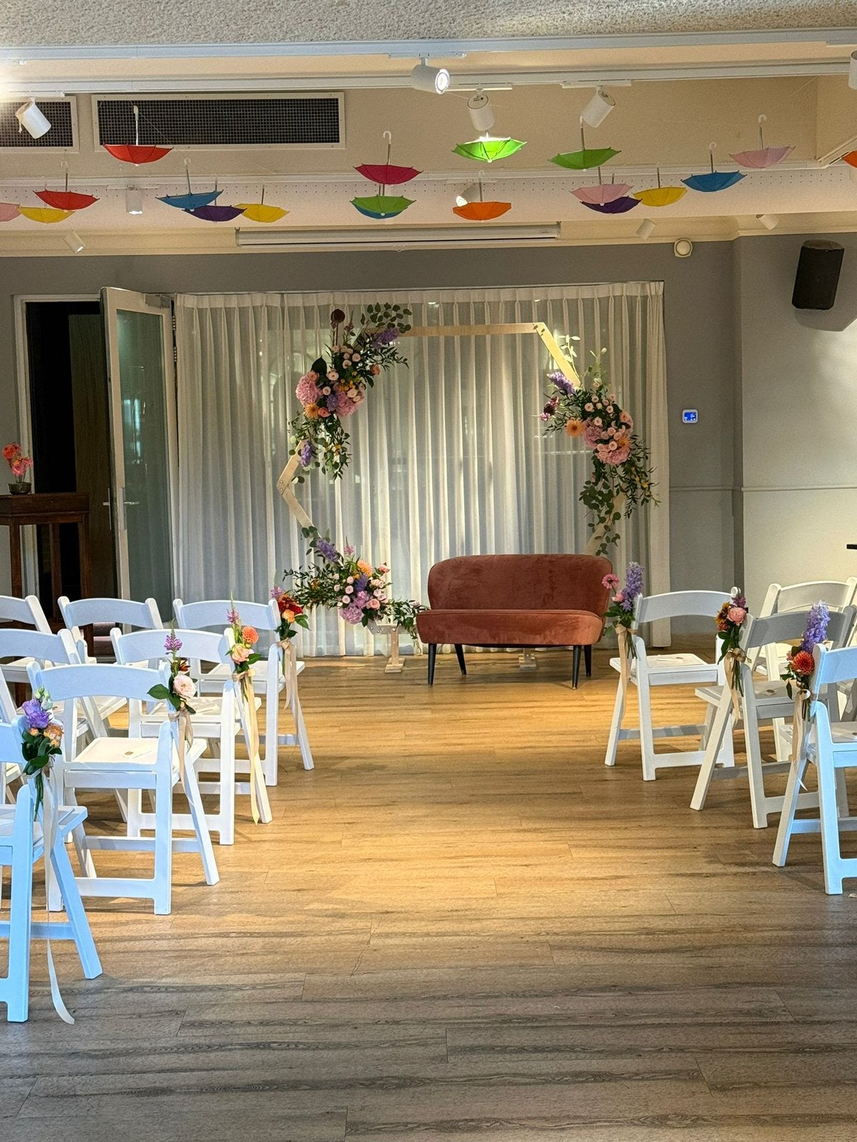 Hexagon backdrop //  te huur, Hobby en Vrije tijd, Ophalen, Gebruikt, Geboorte of Huwelijk