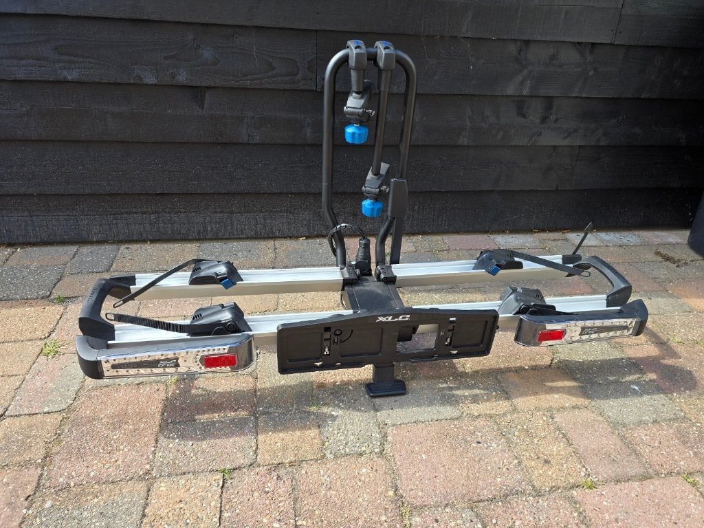 XLC Azura Easy WT LED 2F fietsendrager, Ophalen, Zo goed als nieuw, 2 fietsen, Trekhaakdrager