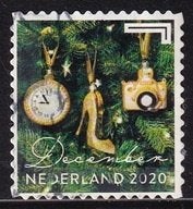 1505 - Nederland nvph 3886 gestempeld , Decemberzegel , Gou, Verzenden, Na 1940, Gestempeld