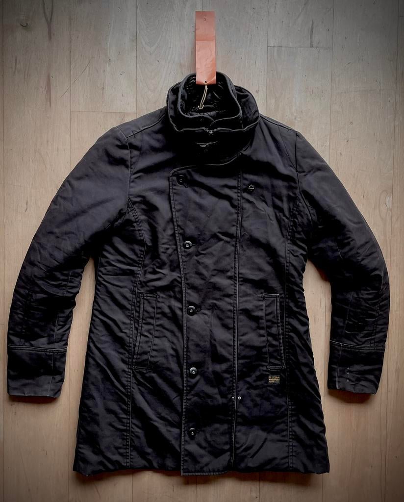 G Star Raw New Minor Trench Women design stoere winter jas L, Ophalen of Verzenden, Zo goed als nieuw, Maat 42/44 (L), Zwart