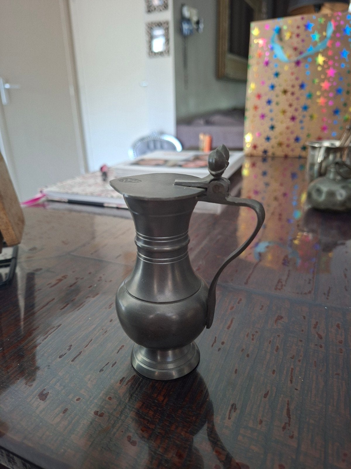 Tinnen klepkannetje bieden, Ophalen of Verzenden
