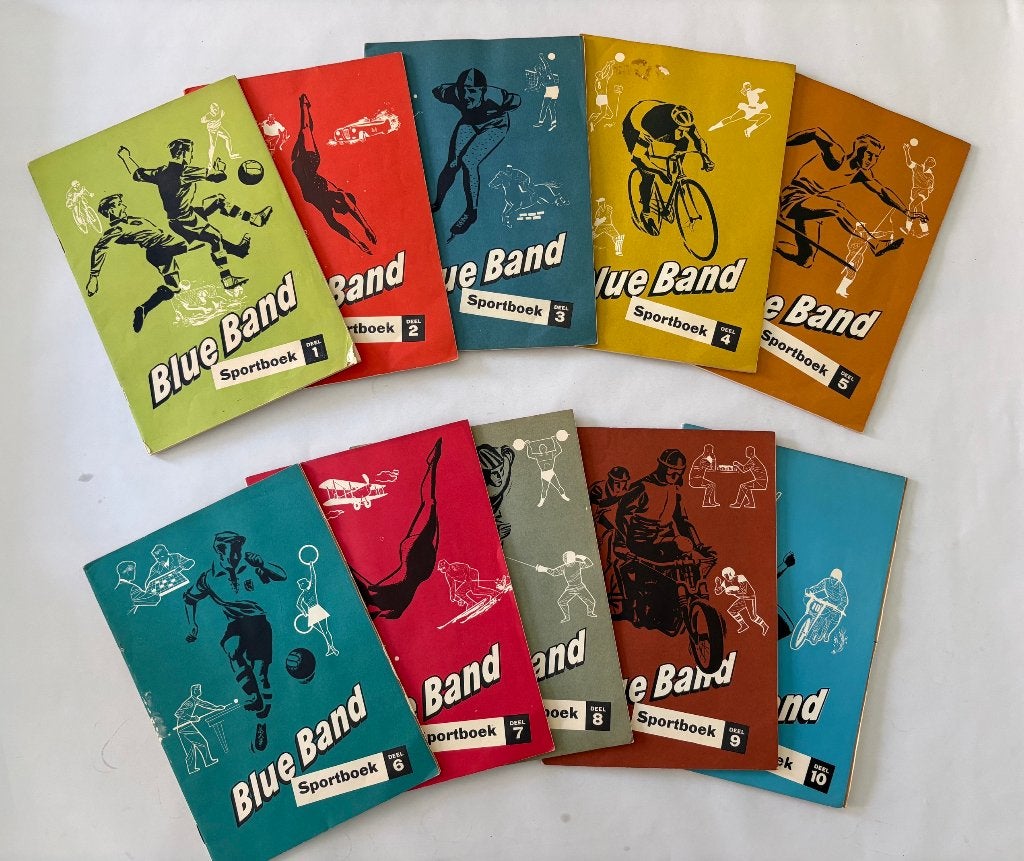 Blue Band Sportboeken plaatjesalbums, Ophalen of Verzenden, Gelezen, Blue Band, Plaatjesalbum