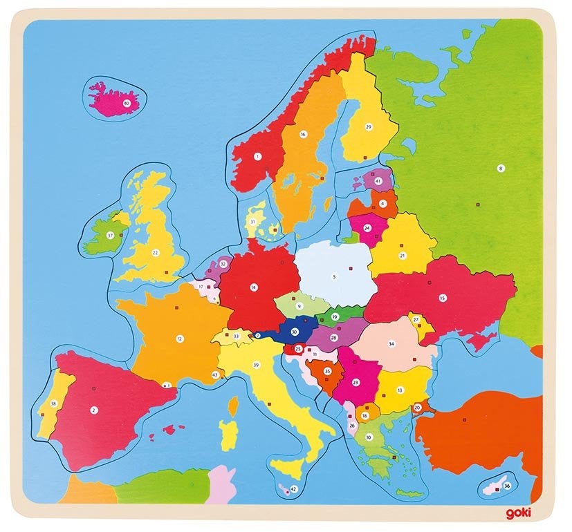 Houten puzzel 'Europa', Puzzelen, Info@hopsa.nl, Nieuw, Ophalen of Verzenden