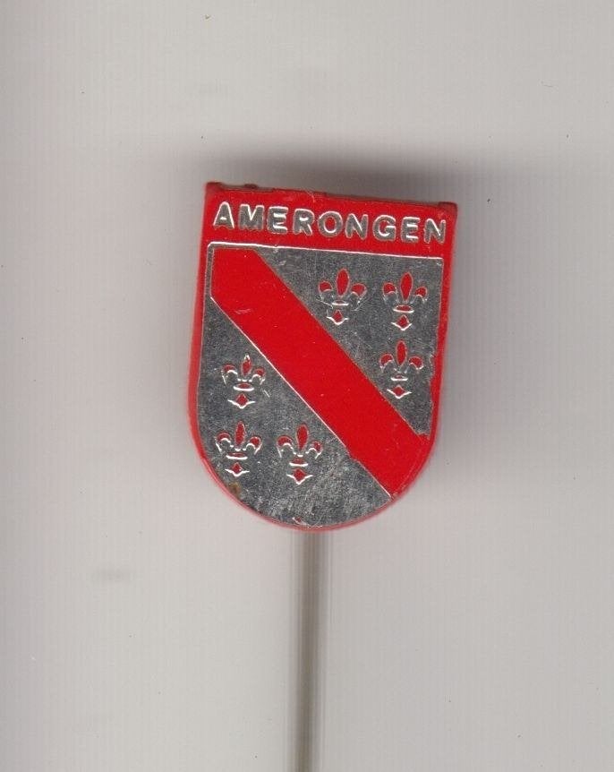 Amerongen Stadswapen speldje, Gebruikt, Niet vindbaar, Niet vindbaar, Speldje of Pin