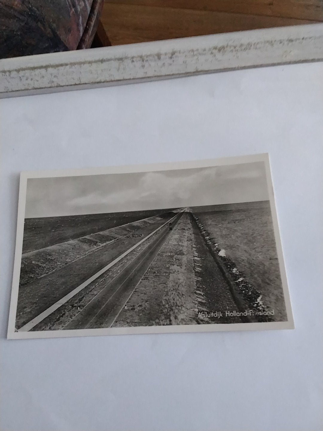 Oude Ansichtkaart Afsluitdijk Holland-Friesland, Ophalen of Verzenden