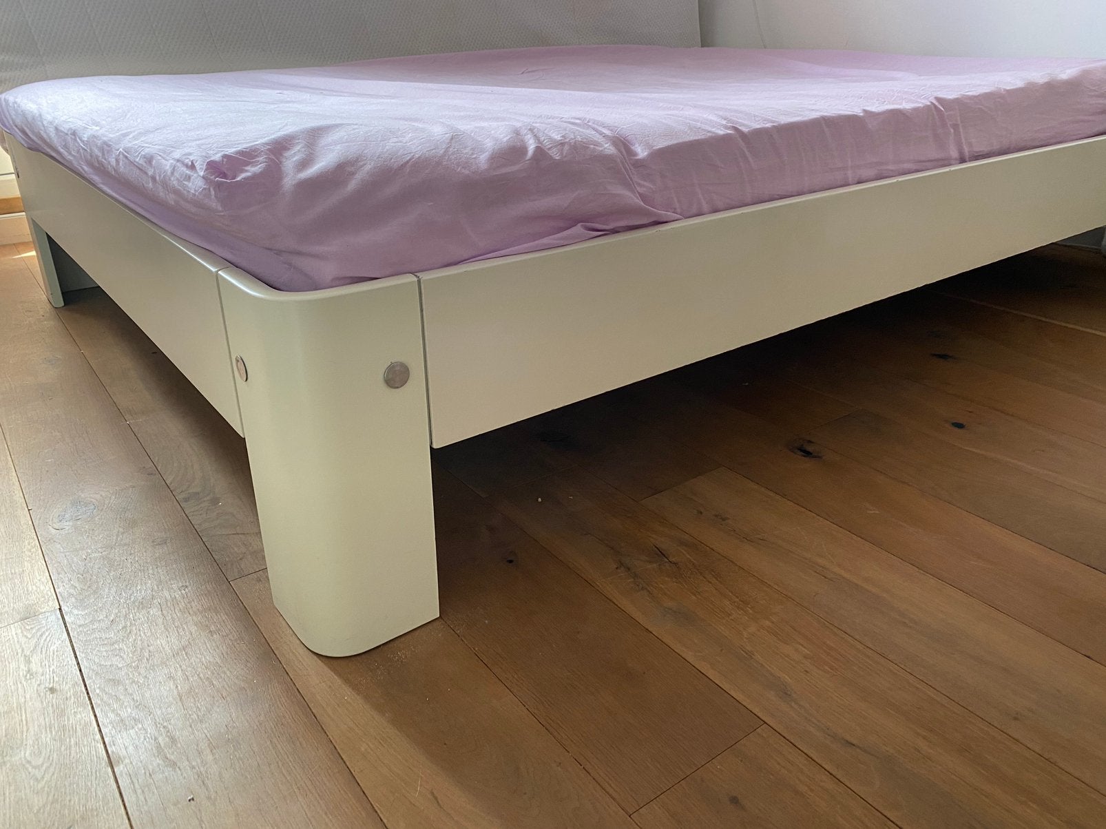 Auping bed 140x200, Ophalen, Gebruikt, Wit, 140 cm