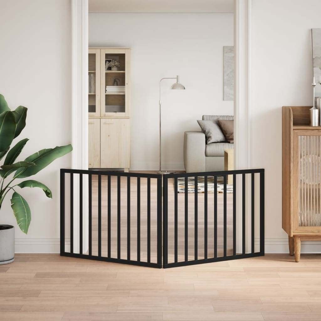 Hondenhek opvouwbaar zwart 2 panelen 160cm GRATIS VERZENDING, Overige typen, Overige merken, Verzenden, Nieuw
