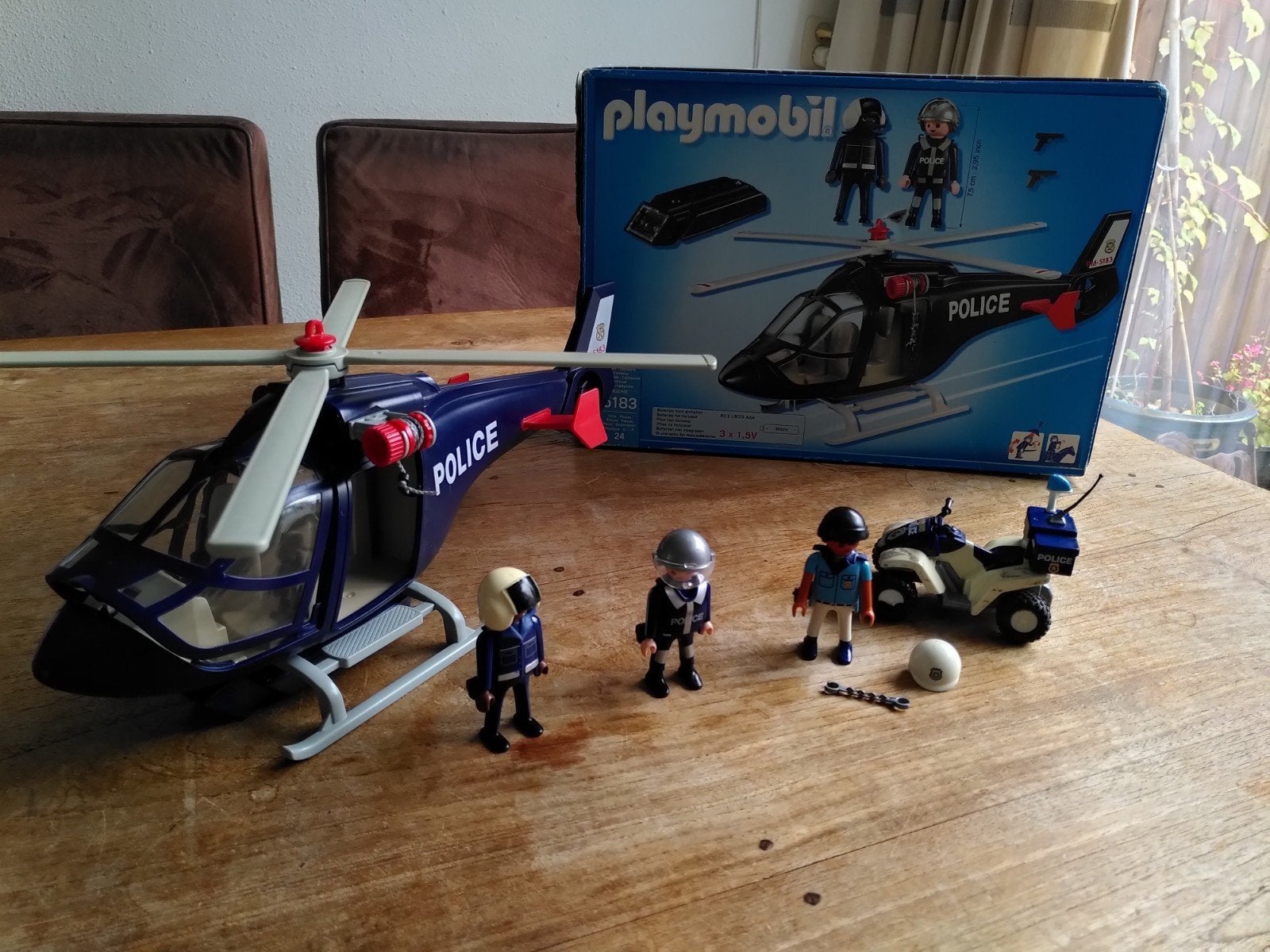 Playmobil City Action Politie Helikopter Set, Ophalen of Verzenden, Gebruikt, Complete set