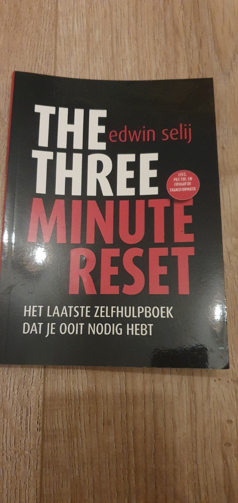 The Three Minute Reset - Het laatste zelfhulpboek, Boeken, Advies, Hulp en Training, Zo goed als nieuw, Ophalen of Verzenden