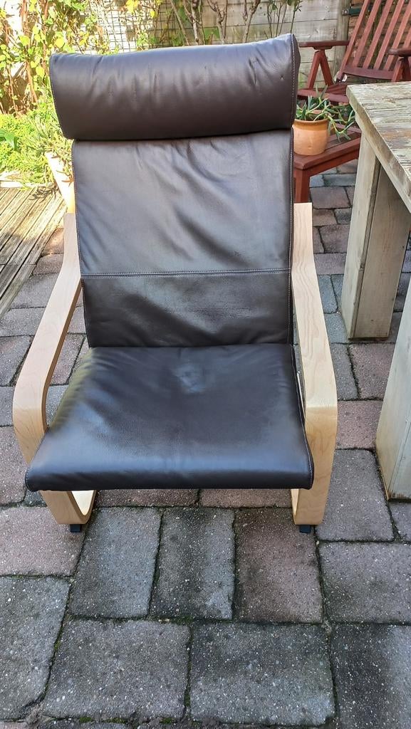 Bruine Fauteuil, Ophalen, 75 tot 100 cm, Zo goed als nieuw, 50 tot 75 cm