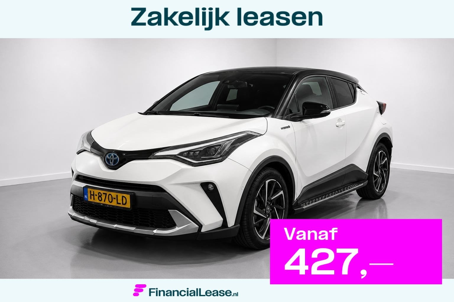 Toyota C-HR 2.0 Hybrid SPORT |Side skirts|Sportstoelen|Parel, Stof, Euro 6, 4 cilinders, Met garantie (alle)