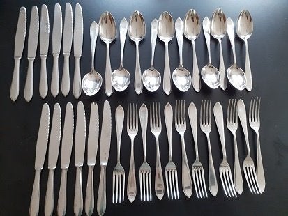 Sola bestek puntfilet *eureka*, Antiek en Kunst, Antiek | Bestek, Ophalen of Verzenden