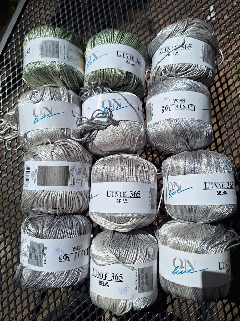 12 bollen On Linie 365 Belva, Hobby en Vrije tijd, Ophalen of Verzenden, Nieuw, Breien of Haken, Wol of Garen