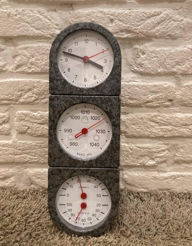 Nieuw - laatste retro TFA/JUNGHANS weerstation met klok, Ophalen of Verzenden, Nieuw, Weerstation