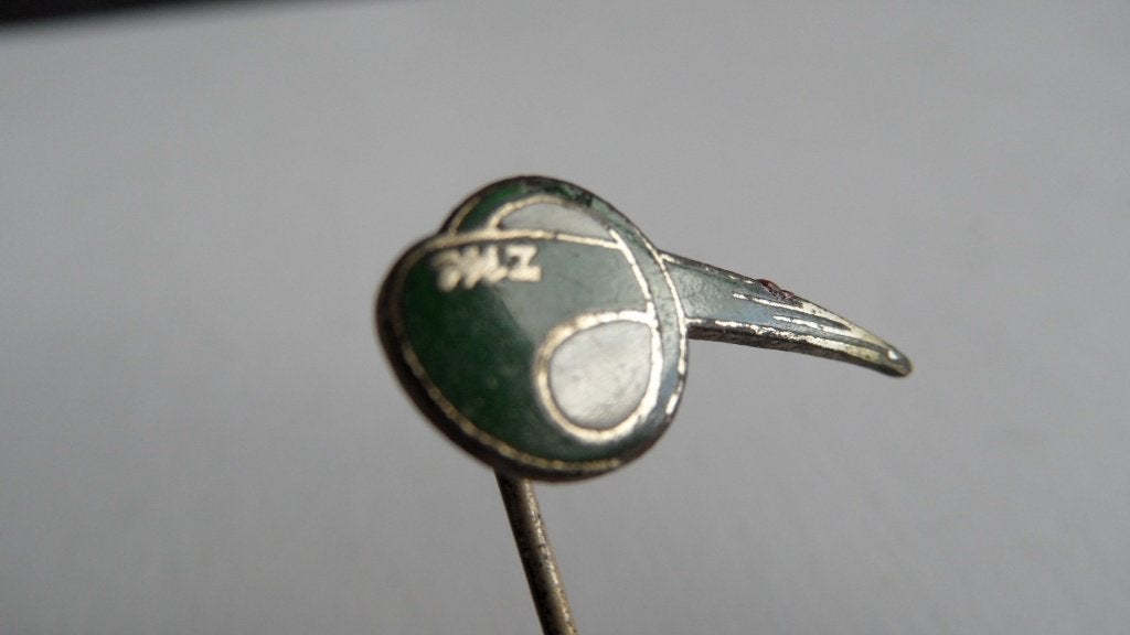 MZ oldtimermotor speld, oude geëmailleerde, Verzamelen, Verzenden, Gebruikt, Merk, Speldje of Pin