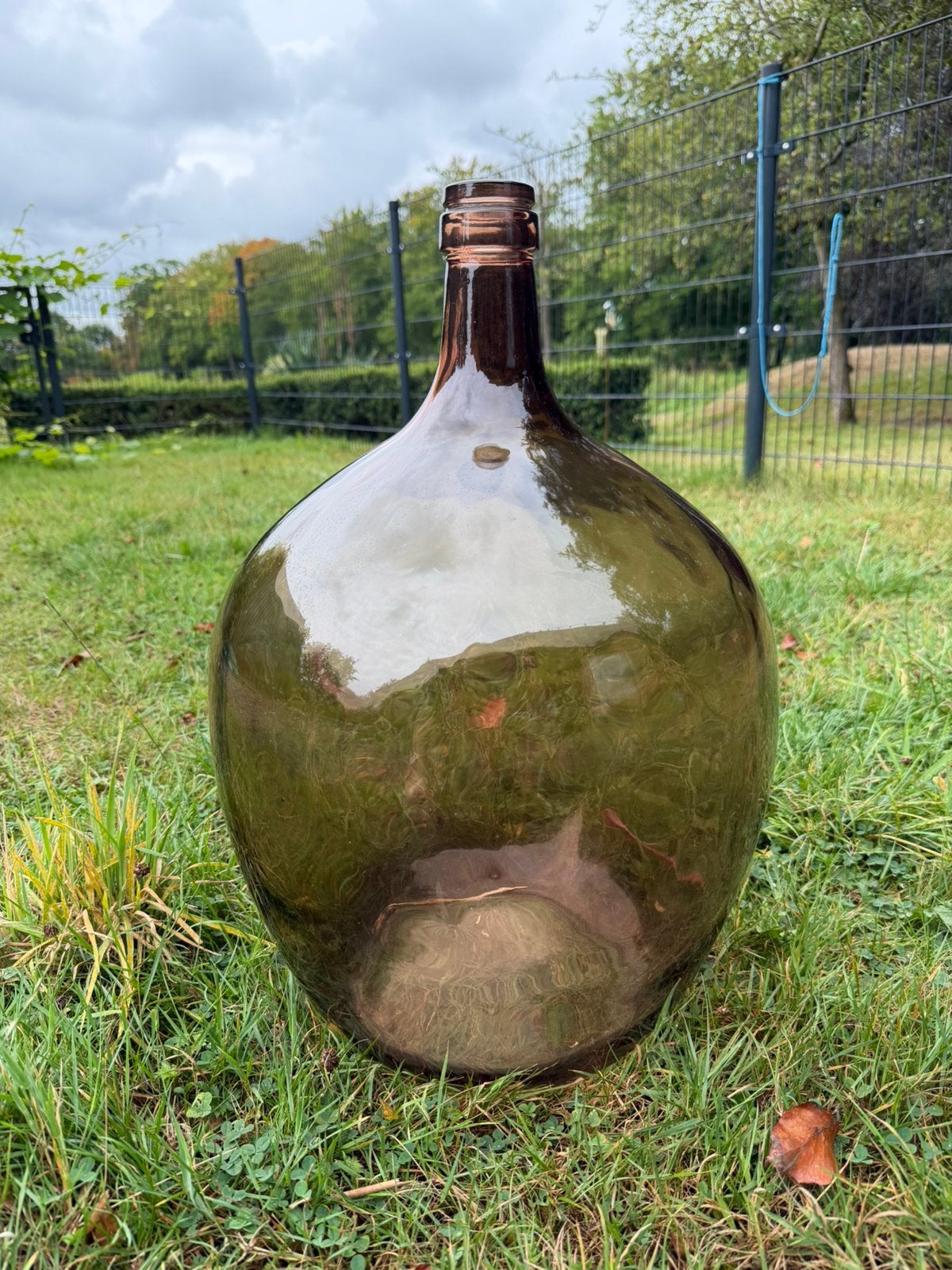 Vaas, Ophalen, Zo goed als nieuw, Bruin, Glas