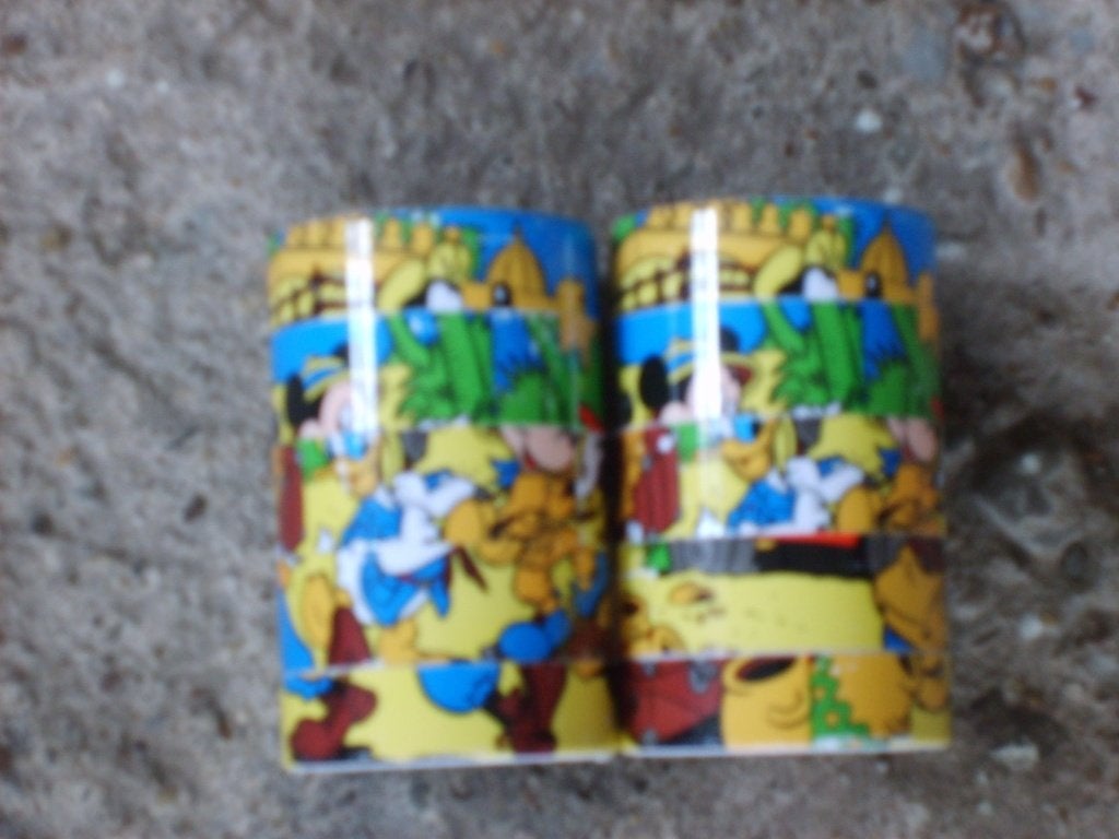 Soepkom pink panter, drinkbeker 2x en veldfles € 1,00 p. st., Ophalen of Verzenden, Gebruikt